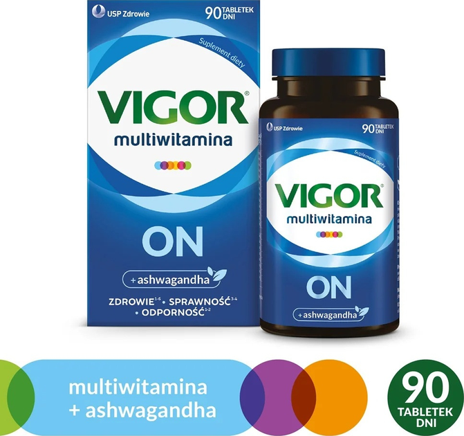 Харчова добавка Vigor Multivitamin On для чоловіків 90 таблеток (5904569252236) - зображення 2