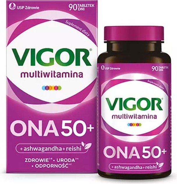Харчова добавка Vigor Multivitamin Ona 50+ для жінок 90 таблеток (5904569252212) - зображення 2