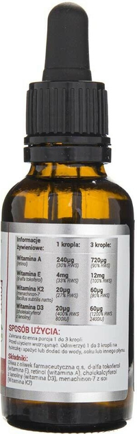 Дієтична добавка Wish Pharmaceutical АДЕК Форте в краплях 30 мл (5903351710107) - зображення 3