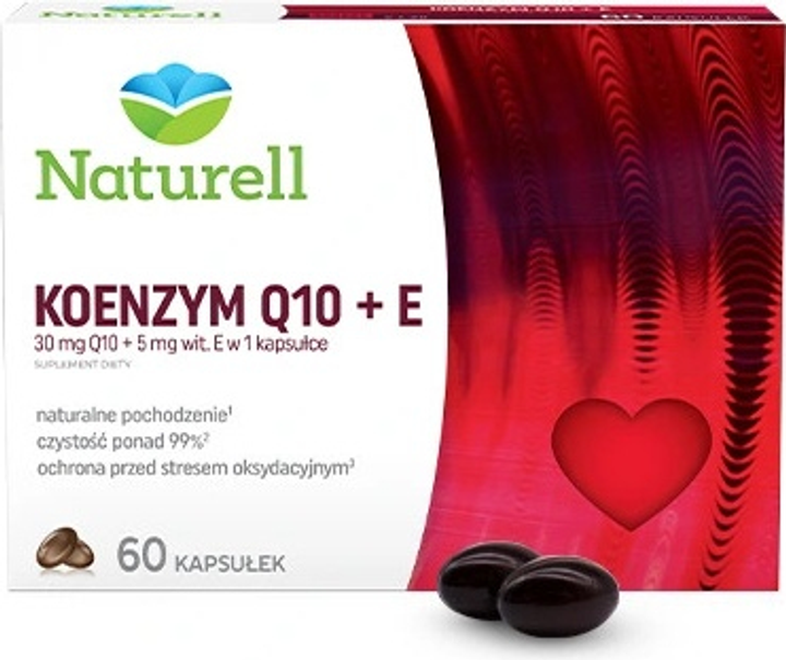Дієтична добавка Naturell Coenzyme Q10 + E 60 капсул (5907377136774) - зображення 2