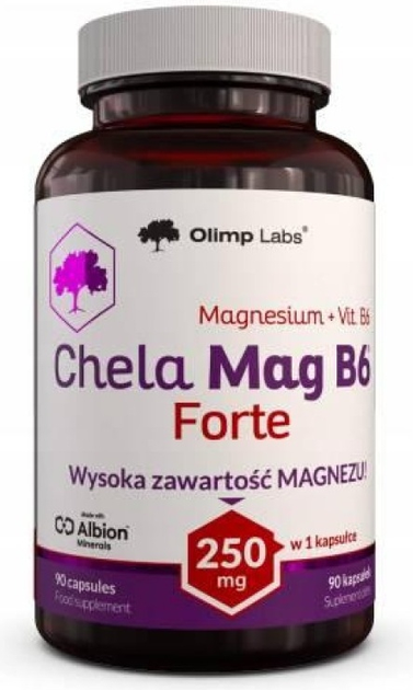 Дієтична добавка Olimp Chela Mag B6 Forte 250 мг 90 капсул (5901330096068) - зображення 1