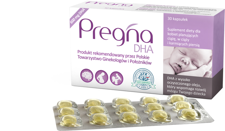 Дієтична добавка Verco Pregna 300 DHA 30 капсул (5906716507633) - зображення 2