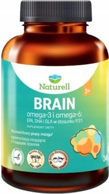 Дієтична добавка Naturell Brain Омега-3 та Омега-6240 капсул (5904569252106) - зображення 1