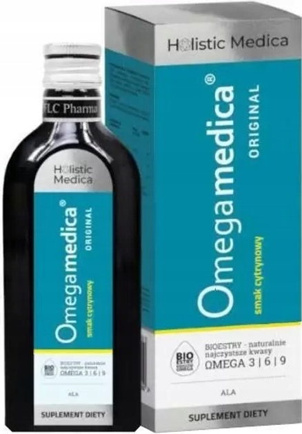 Дієтична добавка Flc Pharma Holistic Medica Omegamedica Original зі смаком лимона 250 мл (5904139436011) - зображення 1