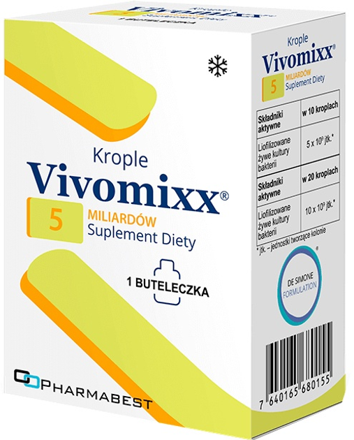 Дієтична добавка Pharmabest Vivomixx Пробіотик у краплях 5 мл (7640165680155) - зображення 1
