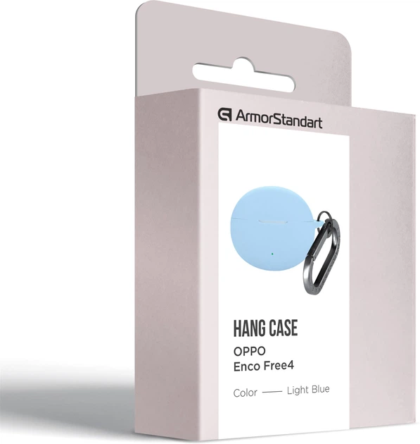 Чохол ArmorStandart Hang Case для Oppo Enco Free4 Light Blue (ARM86147) - Фото 3 Чохол ArmorStandart Hang Case для Oppo Enco Free4 Light Blue (ARM86147) - зображення 3