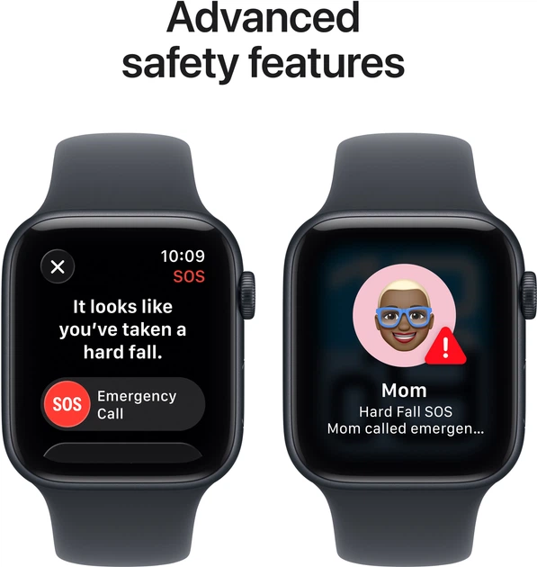 Smartwatch Apple Watch SE 3 (2025)&nbsp;GPS&nbsp;44mm&nbsp;Midnight Aluminium Case with Midnight Sport Band M/L (MEHQ4) - obraz 7