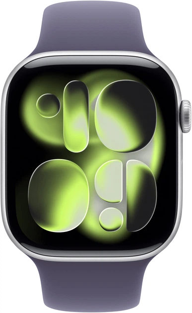 Смарт-годинник Apple Watch Series 11&nbsp;GPS&nbsp;46mm Aluminium Case with Purple Fog Sport Band M/L Silver (MEVA4) - зображення 2