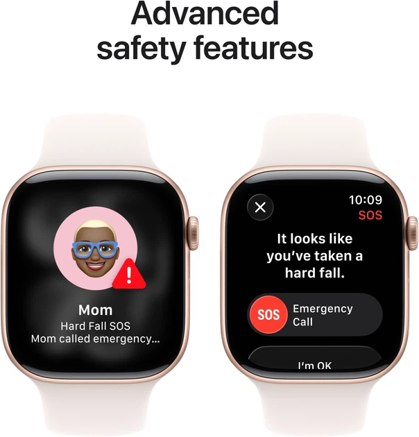 Smartwatch Apple Watch Series 11&nbsp;GPS + Cellular 42mm Rose Gold Aluminium Case with Light Blush Sport Band S/M (MF8E4) - obraz 6