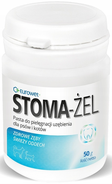 Паста для догляду за зубами Eurowet Stoma-гель + щітка для собак і котів 50 мл (5907785443099) - зображення 2