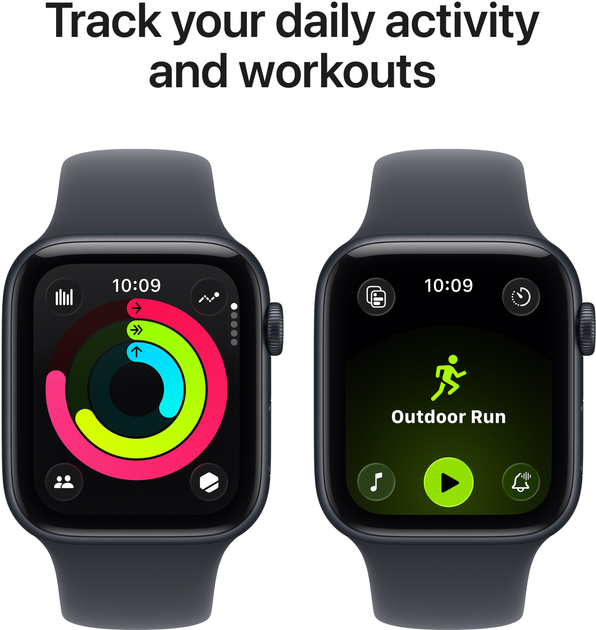 Смарт-годинник Apple Watch SE 3 (2025) GPS 40mm Midnight Aluminium Case with Midnight Sport Band - M/L (APL_MEHC4) - зображення 6