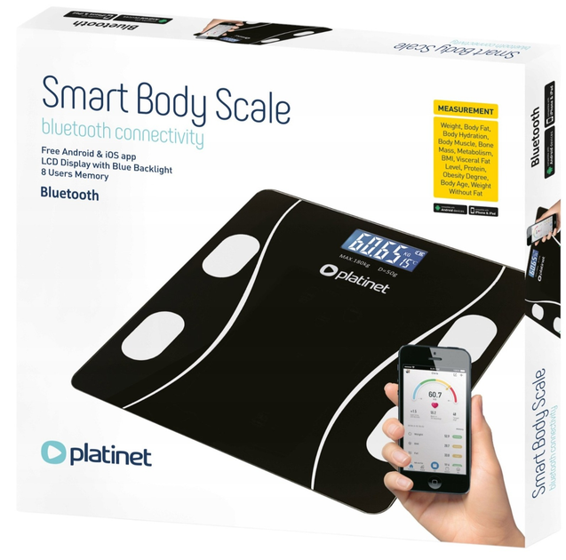 Waga podłogowa Platinet PBSBT26B - obraz 2