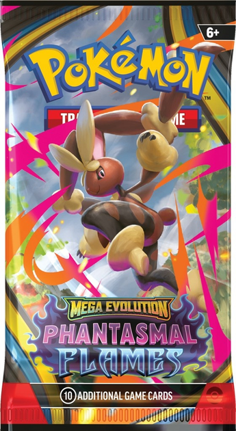 Набір Pokémon TCG: Mega Evolution - Phantasmal Flames - 3-Pack Blister - Weavile/Sneasel 12 шт (196214125452) - зображення 6