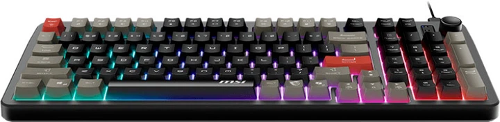 Клавіатура дротова MSI Forge GK110 USB Black - зображення 4