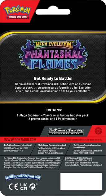 Zestaw Pokémon TCG: Mega Evolution - Phantasmal Flames - Premium Checklane Blister - Blaziken/Hydrapple 12 szt (196214125513) - obraz 9