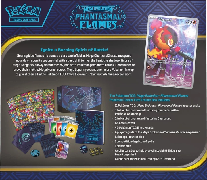 Дополнение Pokémon TCG: Mega Evolution - Phantasmal Flames - Elite