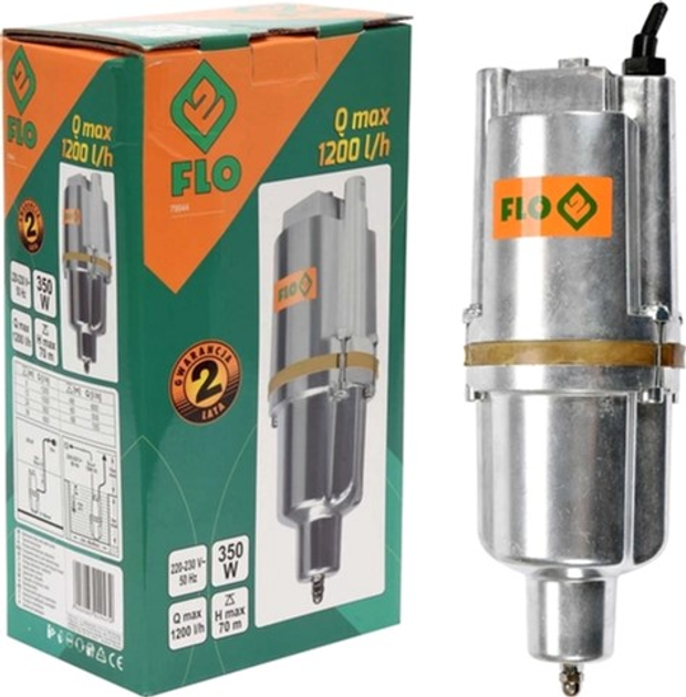 Pompa membranowa Flo 79944 sieciowa 350W 1200 l/h maks. wysokość - 70 m (5906083029479) - obraz 2