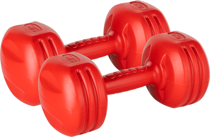 Гантелі бітумні Rebel Active 2x3 кг RBA-2308 (5901890100786) - зображення 1