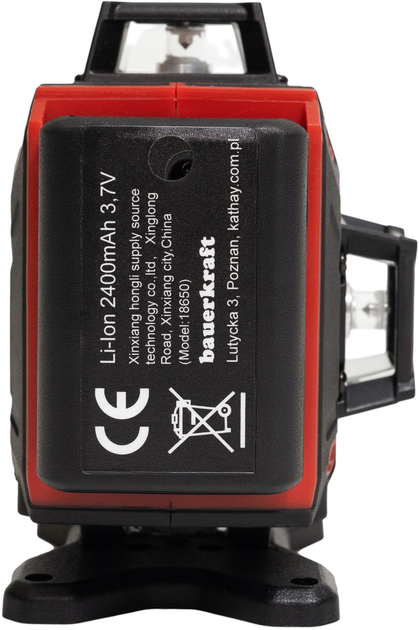 Poziomica laserowa Bauerkraft płaszczyznowa zielony laser krzyżowy 360° 4D 16 linii (5904265080478) - obraz 3