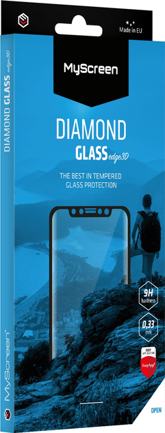 Захисне скло MyScreen DIAMOND GLASS edge3D для Vivo V30 Black (MD8279TG 3D BLACK) - зображення 1