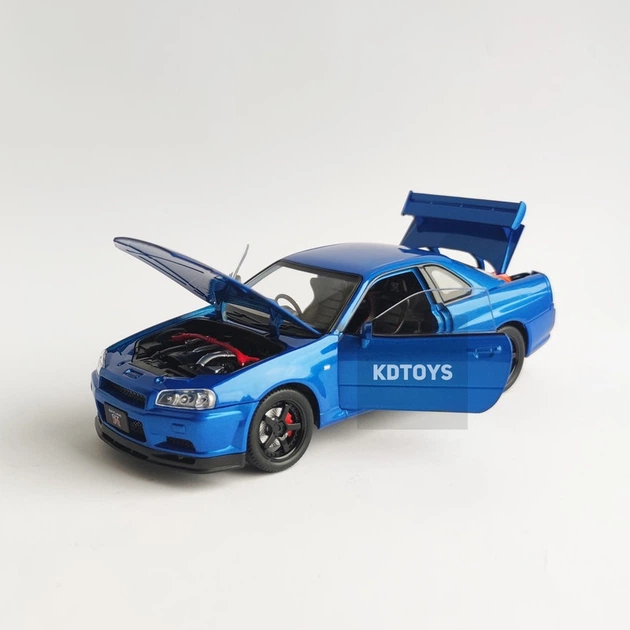 Металева машинка Nissan Skyline GT-R R34 Fast Furious 2 