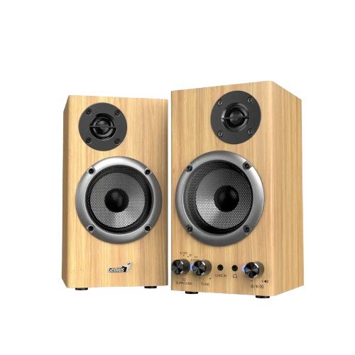 Колонки Genius SP-HF520BT 20 Вт 2.0 дерев’яний корпус світле дерево - зображення 2