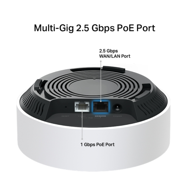 Домашня Mesh Wi-Fi система TP-Link Deco X50-PoE(3-pack), 2402 MB/s, 2.4/5 GHz, Gigabit Ethernet, 2.5G Ethernet, White - Фото 3 Домашня Mesh Wi-Fi система TP-Link Deco X50-PoE(3-pack), 2402 MB/s, 2.4/5 GHz, Gigabit Ethernet, 2.5G Ethernet, White - зображення 3