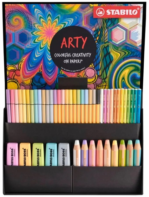 Zestaw artystyczny do malowania Stabilo Arty Pastel 50 elementów (4006381590419) - obraz 3