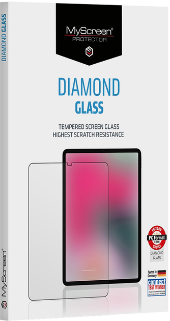 Szkło hartowane MyScreen Diamond Glass do Samsung Galaxy Tab Active 3 Black (MD5717TG TAB) - obraz 1