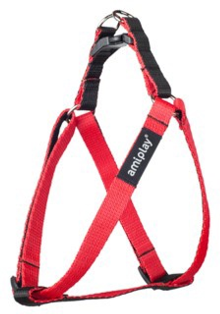Регульовані шлейки Amiplay Twist Step-in L Червоні (5907563243064) - зображення 1