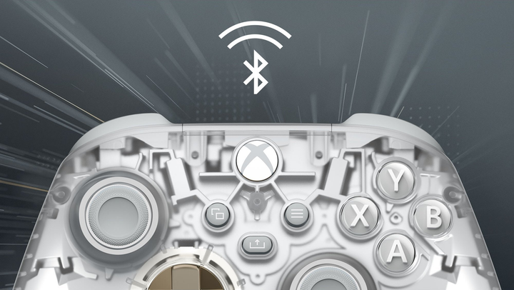 Bezprzewodowy pad do gier Microsoft Xbox Bezprzewodowy kontroler Ghost Cipher Special Edition (QAU-00158) (09TY0182203424) - Outlet - obraz 7