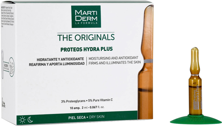 Ампули MartiDerm The Originals Proteos Hydra Plus 10 шт. х 2 мл (8437000435013) (955555911340626) - Уцінка - зображення 1