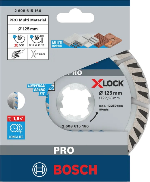 Алмазний диск Bosch PRO Multi Material 125 мм (2608615166) - зображення 2
