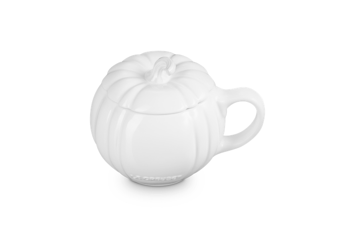 【極美品】CABANE de zucca le chocolat オフホワイト Чашка Le Creuset Pumpkin White 400 мл (80313400100003) – купити