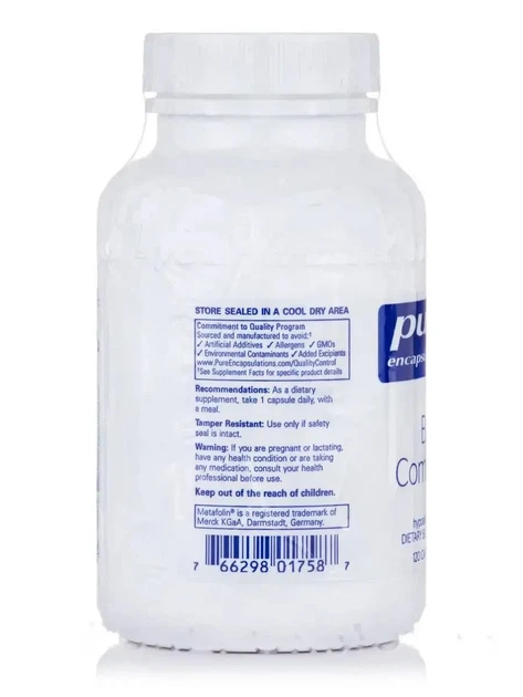 Витамин B6 комплекс Pure Encapsulations (B6 Complex) 120 капсул - изображение 4