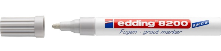 Marker do do odświeżania fug Edding 8200 2-4 mm Srebrnoszary (4004764895090) - obraz 3