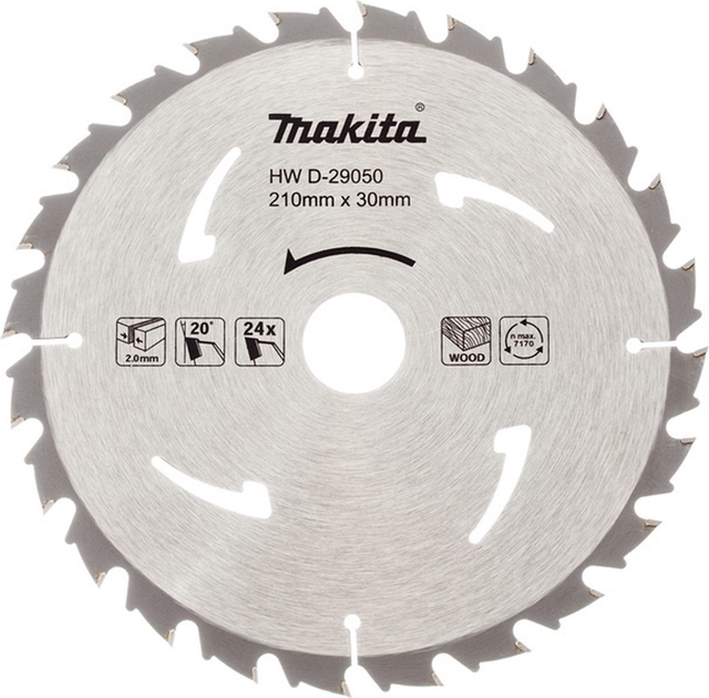 Диск різальний Makita D-29050 210 x 30 мм (883813434664) - зображення 1