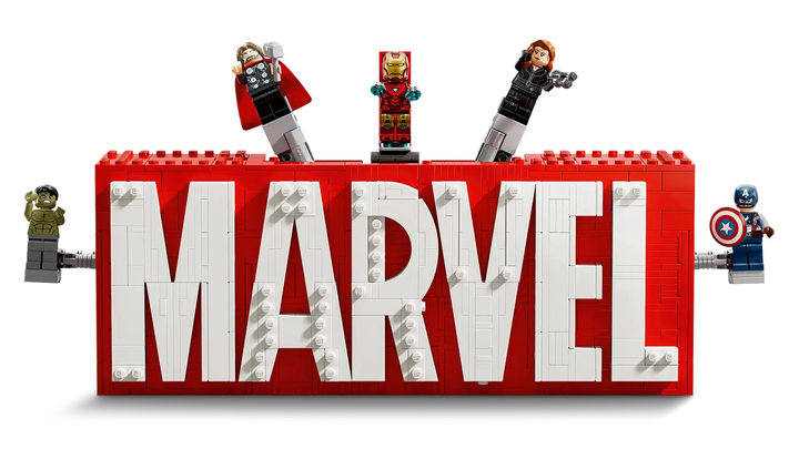 Конструктор LEGO Super Heroes Marvel Логотип і міні фігурки MARVEL 931 елемент (76313) (955555911733572) - Уцінка - зображення 4