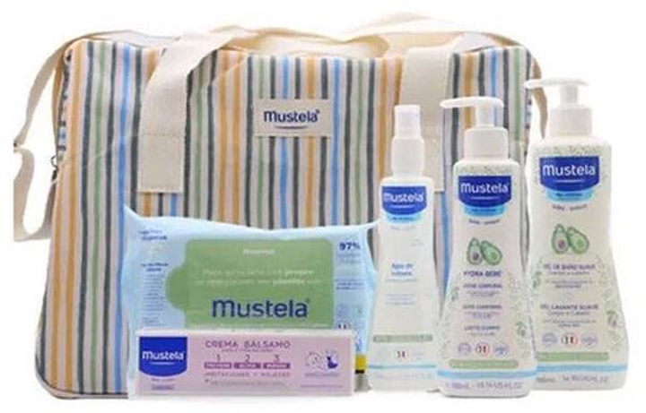 Дитячий косметичний набір Mustela Little Moments Striped 6 предметів (8436034153917) (955555910102282) - Уцінка - зображення 2