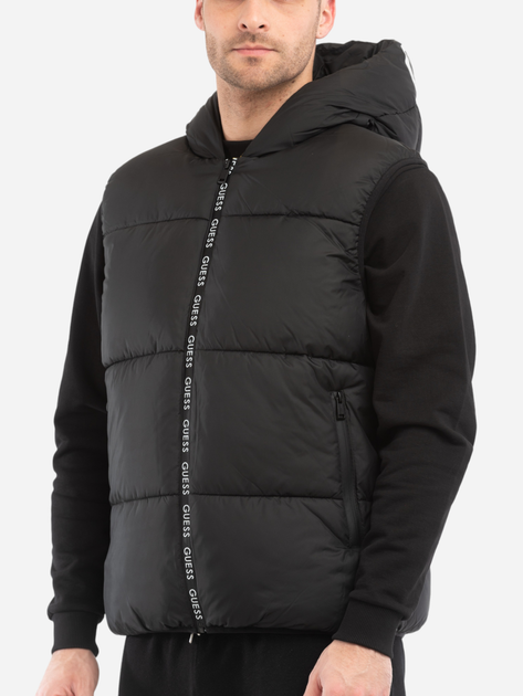 Bezrękawnik męski pikowany Guess X3GL04WEPE0-JBLK 3XL Czarny (7622078189024) (955555905208086) - Outlet - obraz 3