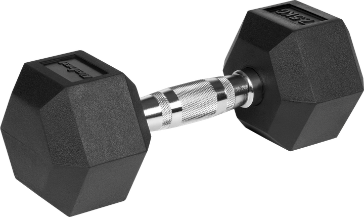 Гантелі чавунні Rebel Active гумовані HEX 2x7.5 кг RBA-2325-07.5 (5901890121859) - зображення 3