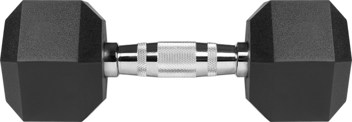 Гантелі чавунні Rebel Active гумовані HEX 2x7.5 кг RBA-2325-07.5 (5901890121859) - зображення 4