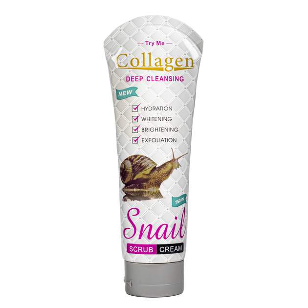 Скраб для вишуканий Pei Mei Collagen Snail Scrub Cream Deep Cleasing 150 мл PM6912 - зображення 2