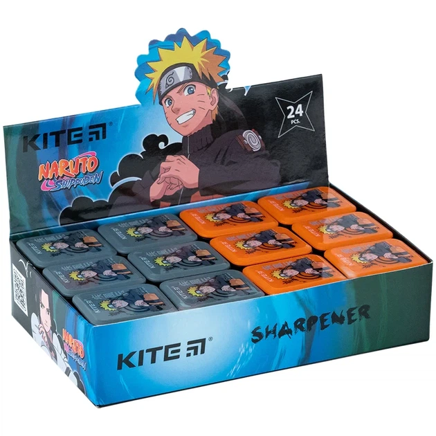 Точилка з контейнером прямокутна Kite Naruto NR24-116 - Фото 4 Точилка з контейнером прямокутна Kite Naruto NR24-116 - изображение 4