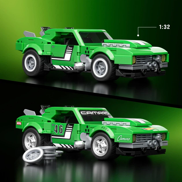 Klocki Mattel Brick Shop Hot Wheels Speed Camaro 289 elementów (JFT16) (194735304837) - obraz 2