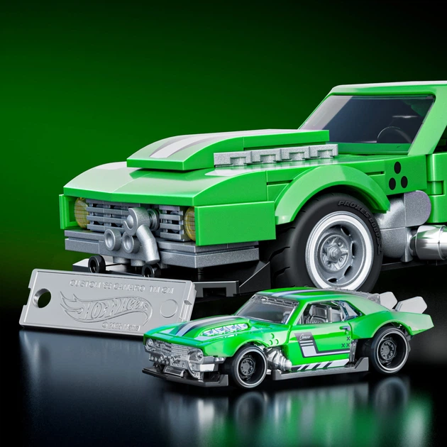 Klocki Mattel Brick Shop Hot Wheels Speed Camaro 289 elementów (JFT16) (194735304837) - obraz 4