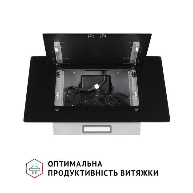 Витяжка декоративна похила PERFELLI DN 6142 BL LED - изображение 7