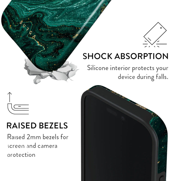 Панель Burga Emerald Pool Tough Magsafe Case для Apple iPhone 15 Pro Max (FA_04_IP15PROMAX_TH-MAGSAFE) - зображення 4
