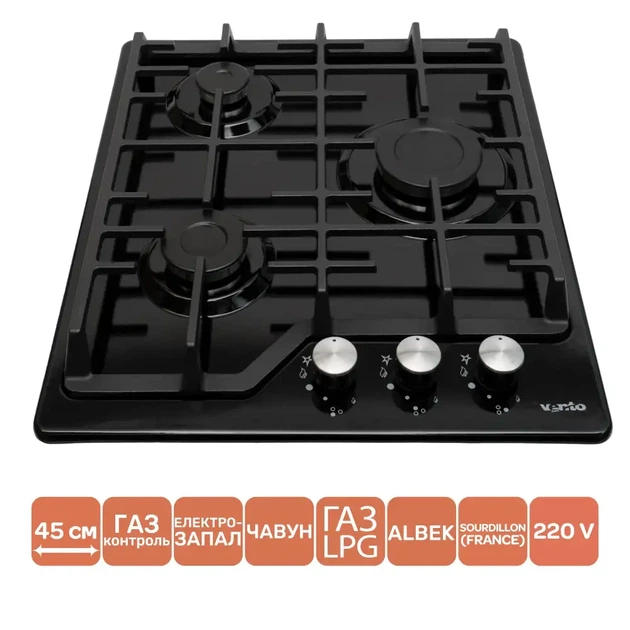 Варильна поверхня VENTOLUX HG 430 L7 CS (BK) - зображення 2