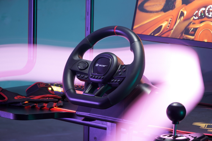 Kierownica przewodowa Tracer SimRacer Manual Gearbox 6in1 Black (TRAJOY47345) - obraz 13
